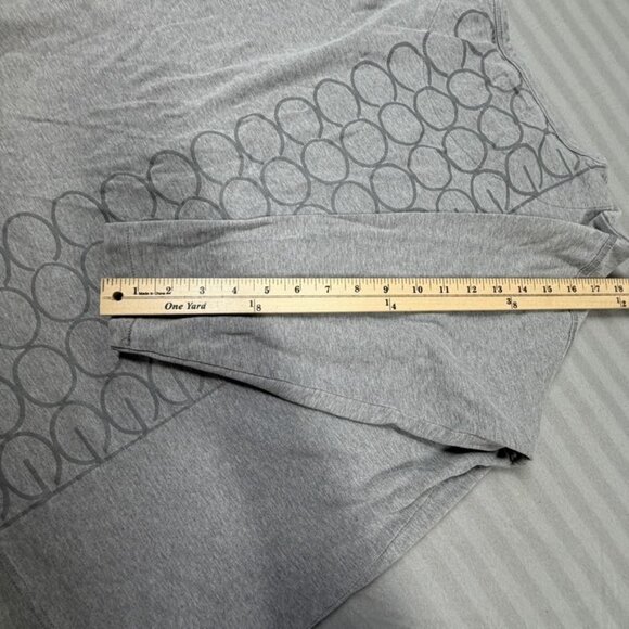 Coogi Shirt Mens Large Gray Long Sleeve Crewneck Circle Pattern Graphic Logo - Picture 7 of 9